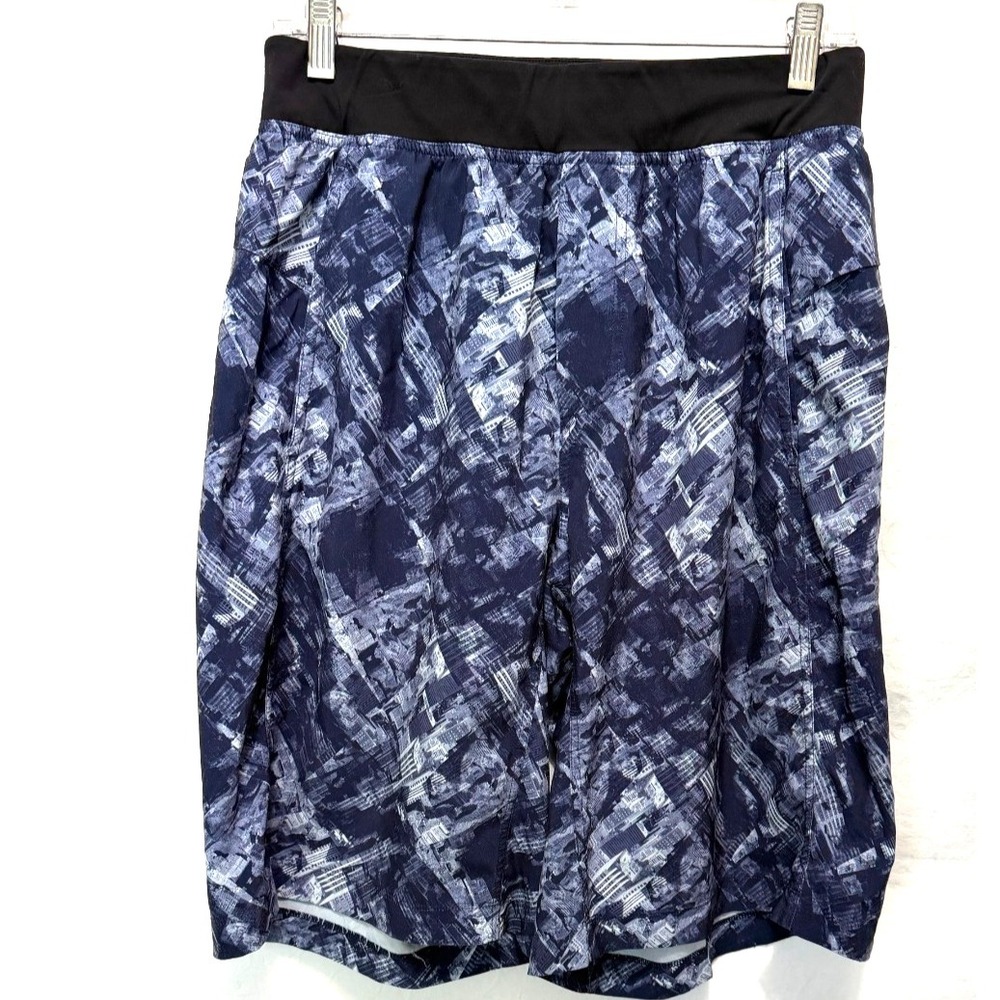 Lululemon The Shorts 11" Inseam No Liner Men's Medium Blue Nylon Athletic Shorts